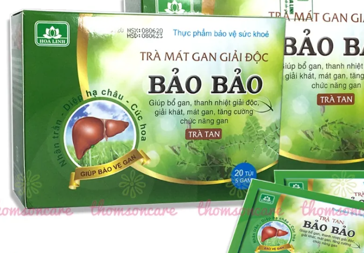 Bảo bảo Trà tan (20 Gói/hộp - 60h/k) Hộp 20 gói x 5g Hoa Linh