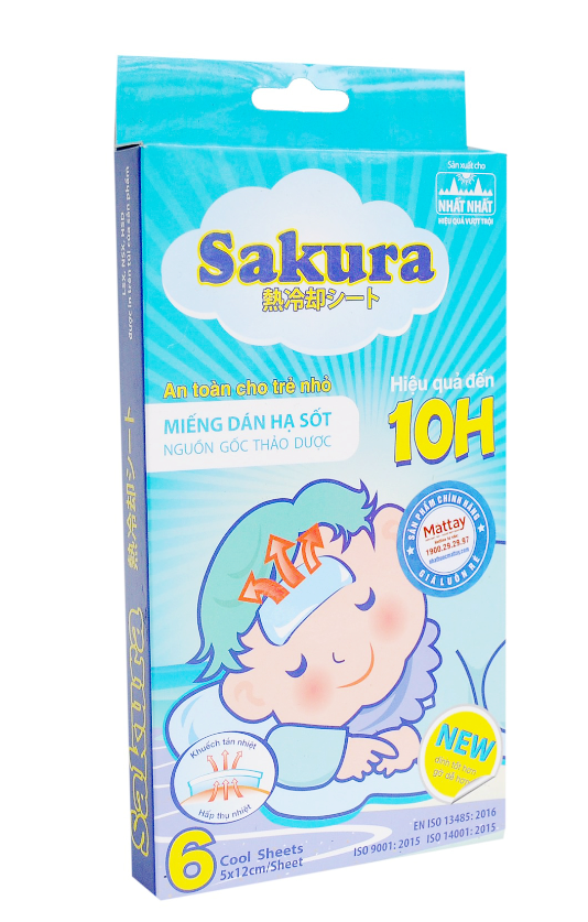 Sakura Hộp 3 túi x 2 miếng dán Nhất Nhất