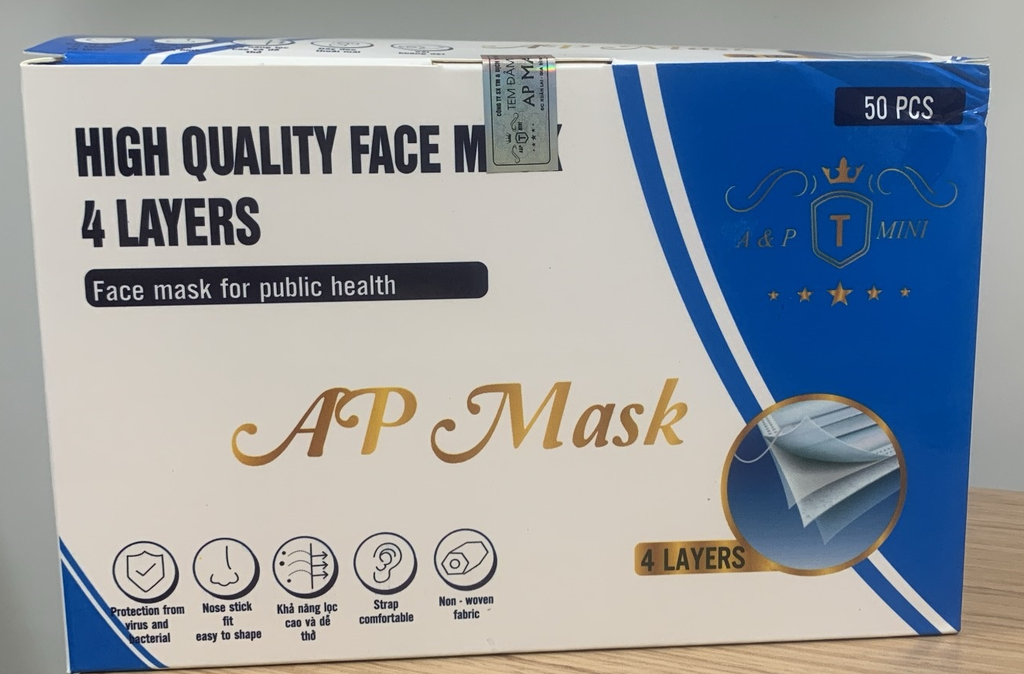 Khẩu trang y tế 4 lớp AP mask DP Ngân Hà