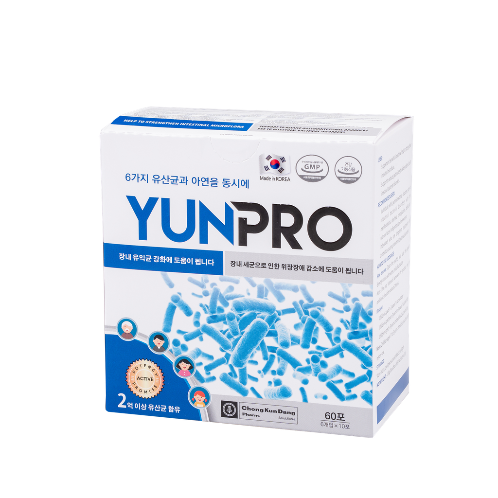 Men vi sinh Yunpro Hộp 60 gói x 2g DHG