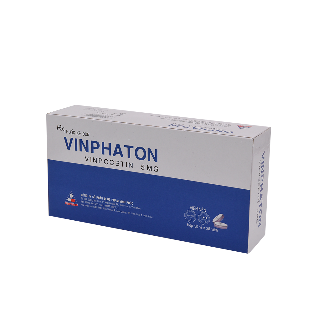 VINPHATON Hộp 50 vỉ x 25 viên nén VINPHACO