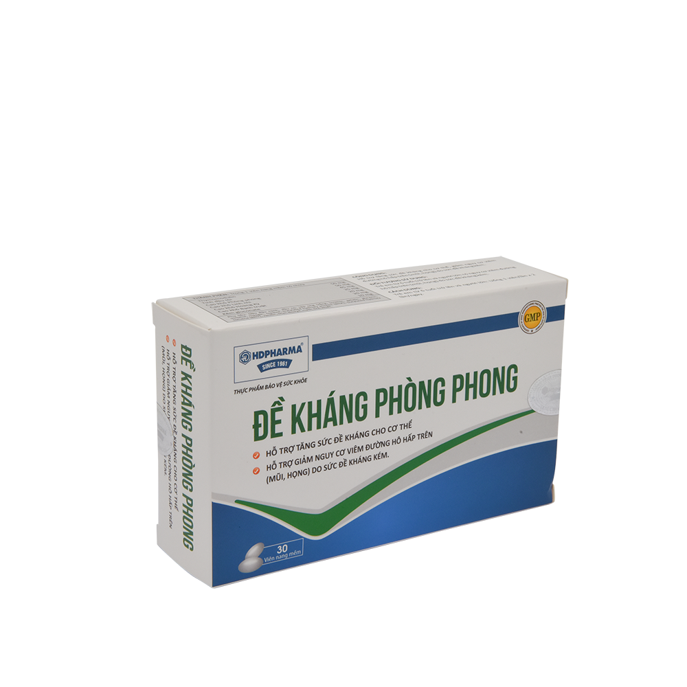Đề kháng phòng phong Hộp 3 vỉ x 10 viên HDPHARMA