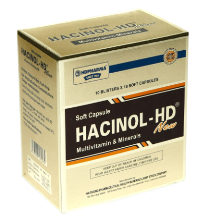 Hacinol HD – NEW 100Viên Hộp 10 vỉ x 10 viên HDPHARMA