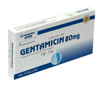 Gentamycin 80mg Hộp 10 ống x 2ml  HDPHARMA