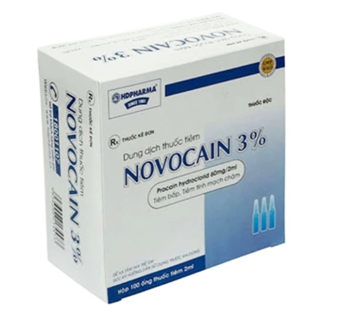 Novocain 3% cổ bồng Hộp 100 ống x 2ml  HDPHARMA