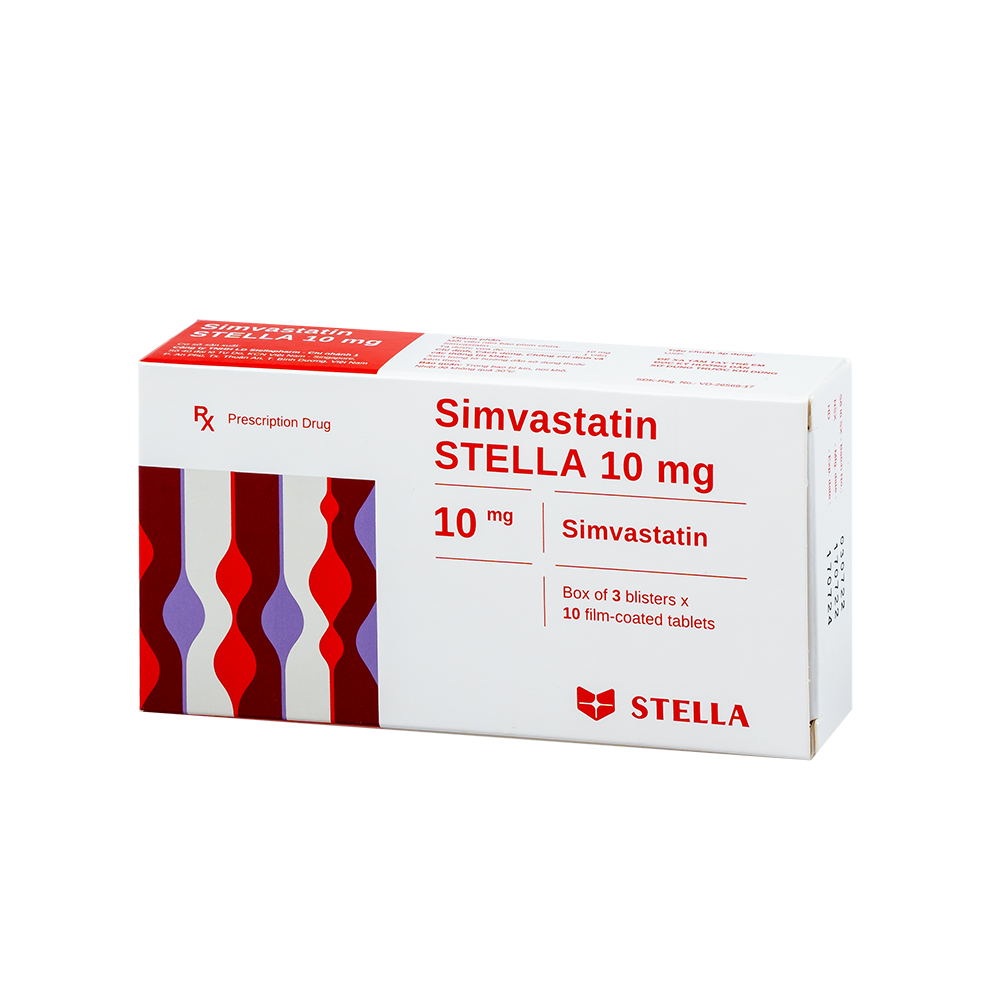 Simvastatin Stella 10mg Hộp/30viên Stella | CEVPharma GHCH Kim cương ...