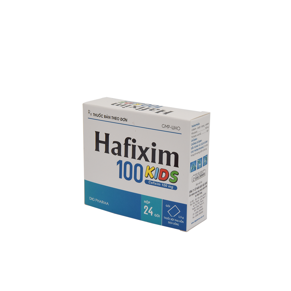 Hafixim 100 Kids Hộp 24 gói x 1,5g DHG