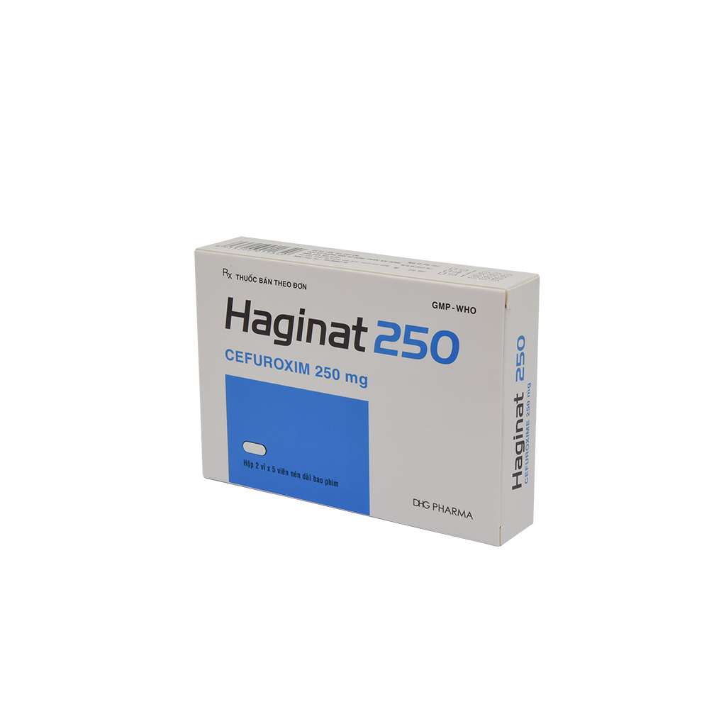 Haginat 250 Hộp 2 vỉ x 5 viên DHG