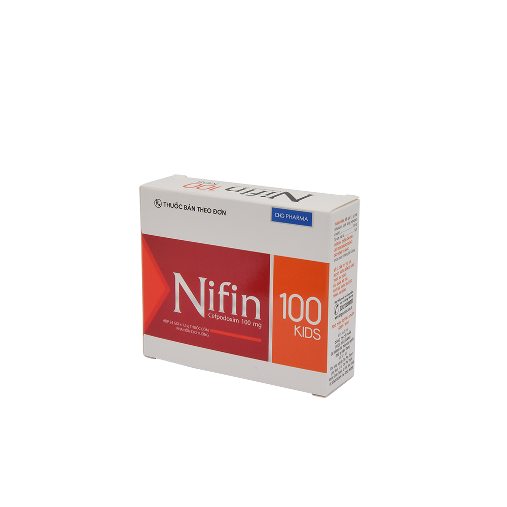 Nifin 100 Kids Hộp 24 gói x 1,5g DHG