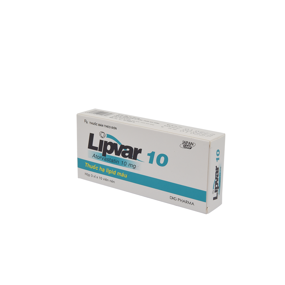 Lipvar 10 Hộp 3 vỉ x 10 viên DHG