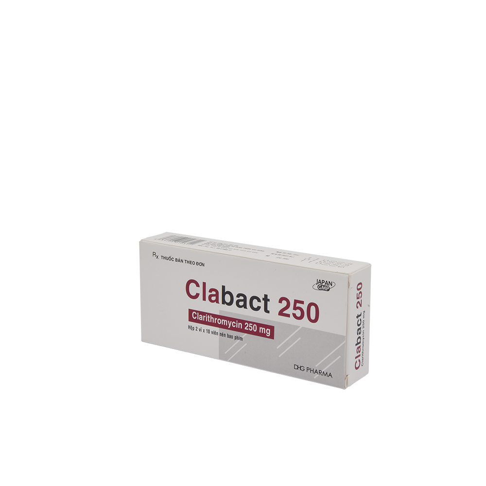 Clabact 250 Hộp 2 vỉ x 10 viên DHG