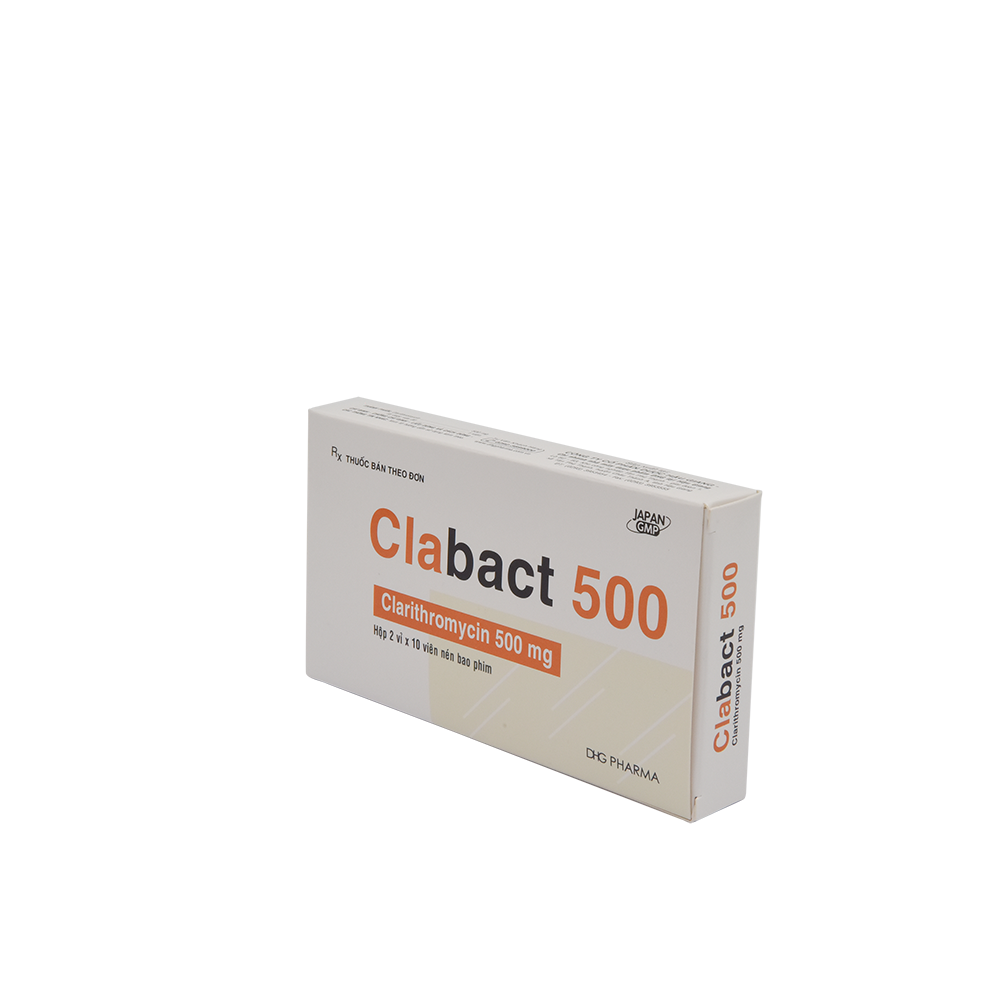 Clabact 500 Hộp 2 vỉ x 10 viên DHG