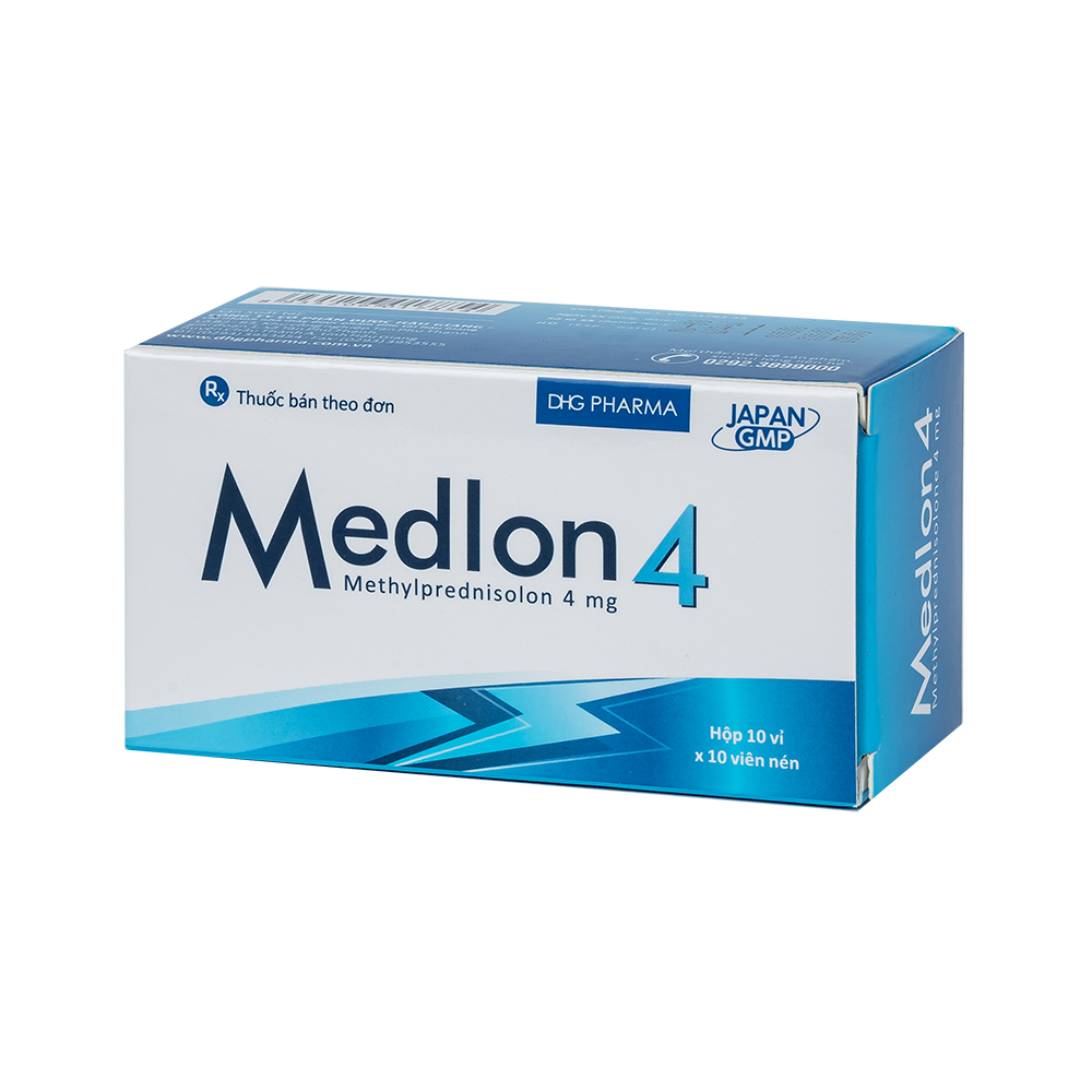 Medlon 4 Hộp 10 Vỉ x 10 Viên DHG | CEVPharma GHCH Kim cương - Vimedimex