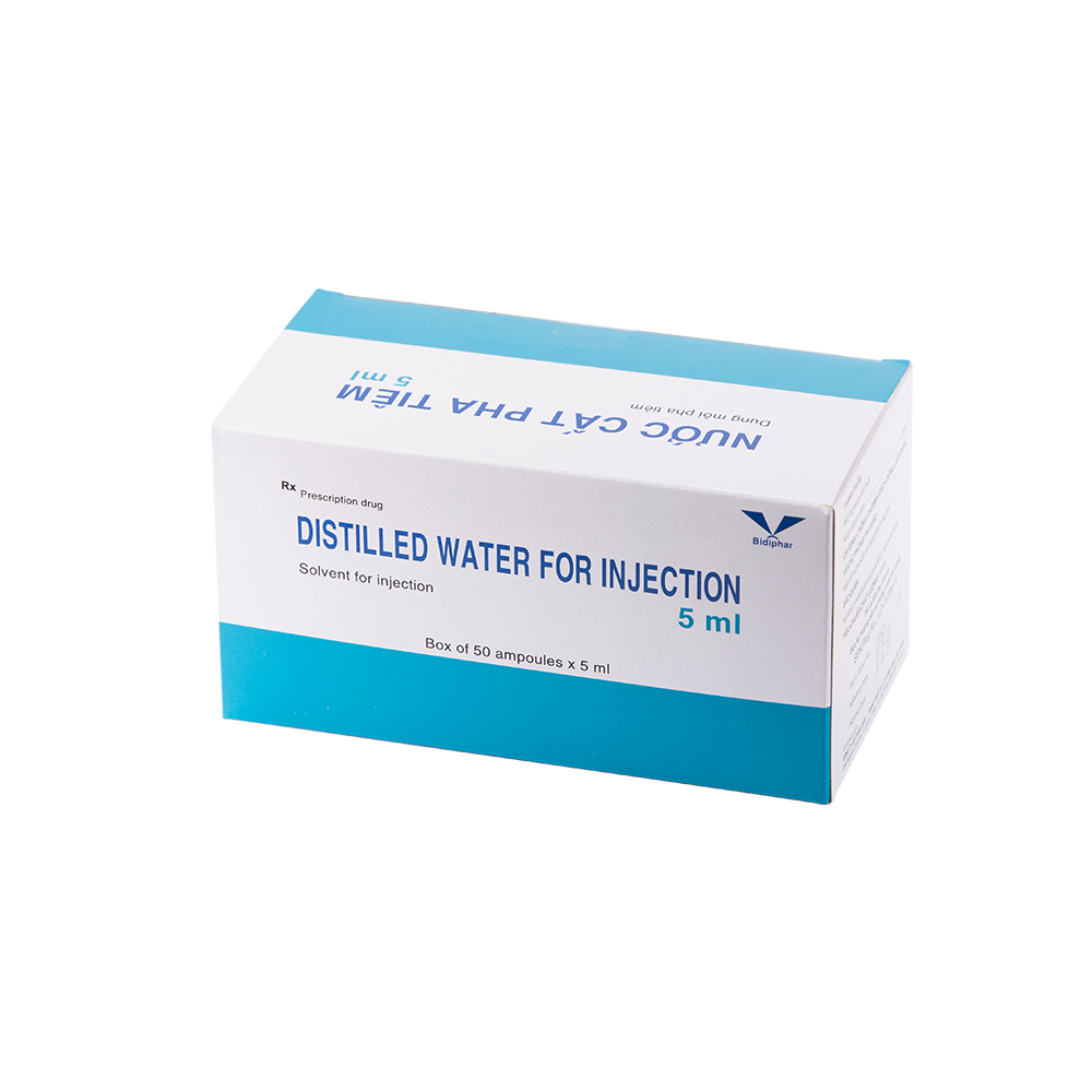 Nước cất pha tiêm 5ml H/50 | CEVPharma GHCH Kim cương - Vimedimex