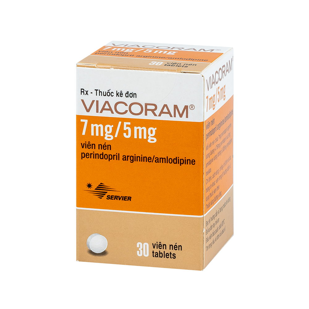 VIACORAM 7MG/5MG TAB 30'S | CEVPharma GHCH Kim cương - Vimedimex