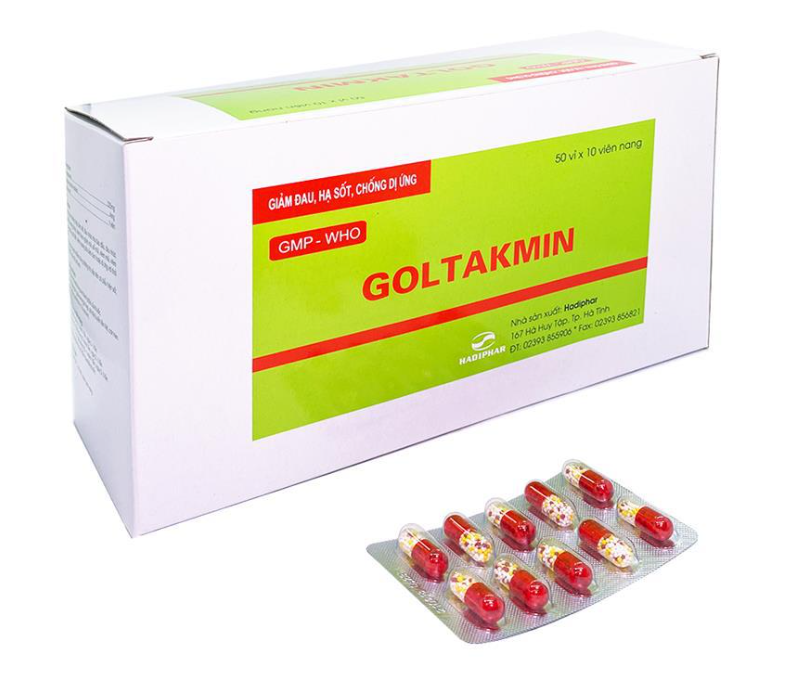 Goltakmin hộp 50 Vỉ x 10 viên nang cứng
