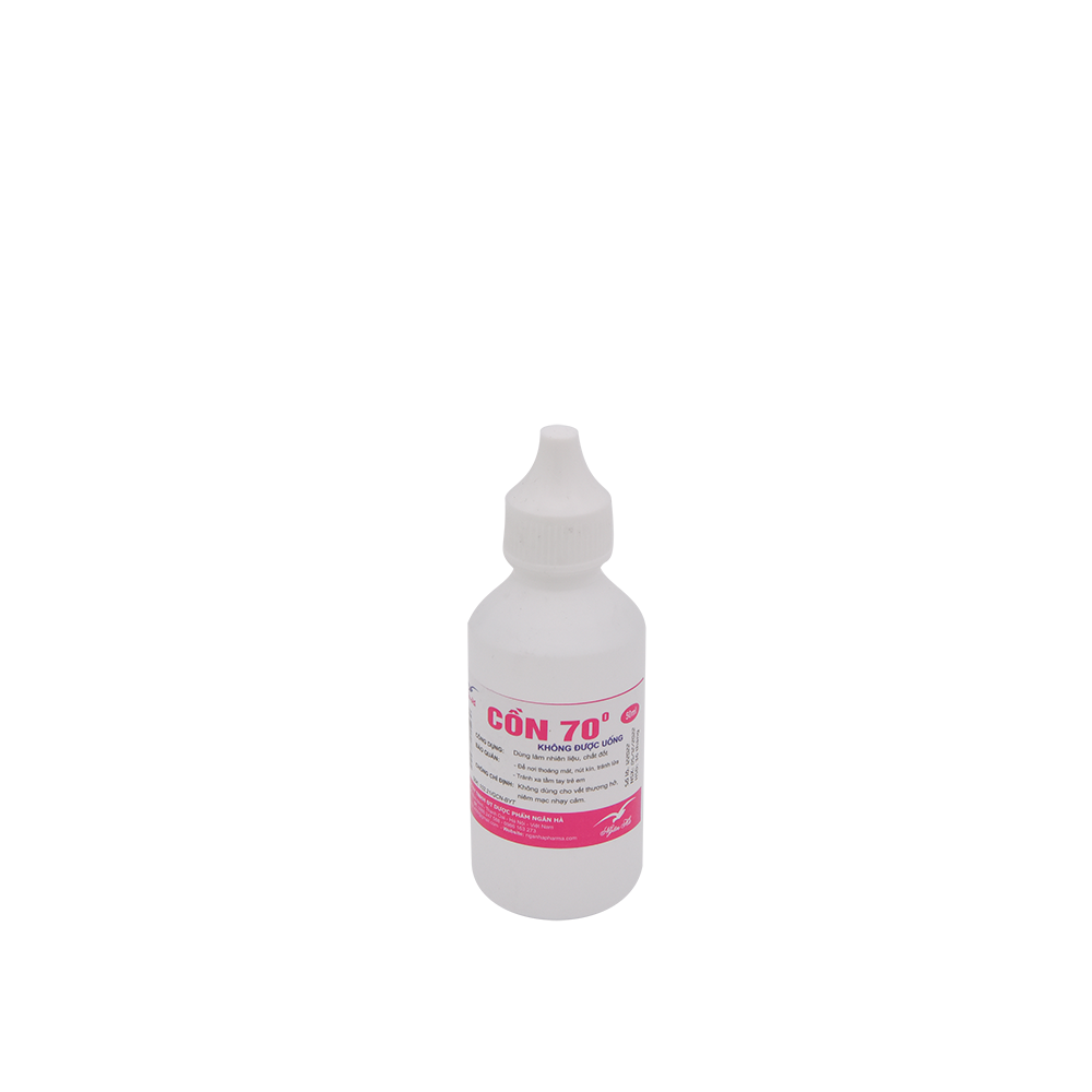Cồn y tế 70 độ, 50 ml DP Ngân Hà